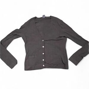 GAP Charcoal‎ Button-Up Cardigan